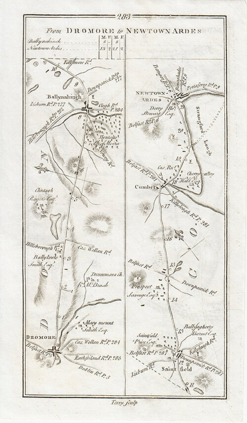 George Taylor and Andrew Skinner - Road from Dromore to Newtown Ardes
