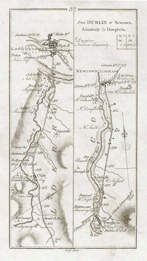 George Taylor and Andrew Skinner - Completion of the road from Dublin to Londonderry and the road from Dungiven to Newtown Limavady