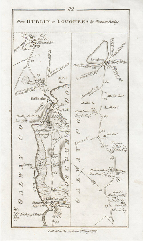 George Taylor and Andrew Skinner - Completion of the road from Dublin to Loughrea by Shannon Bridge 