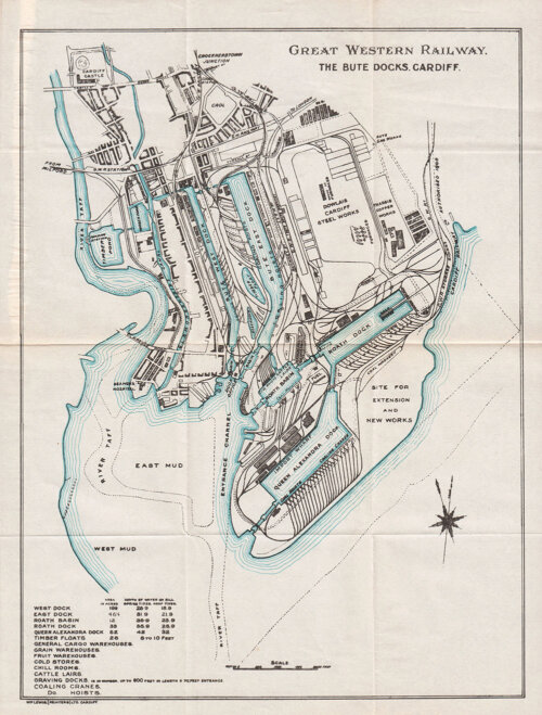 Great Western Railway  The Bute Docks Cardiff 