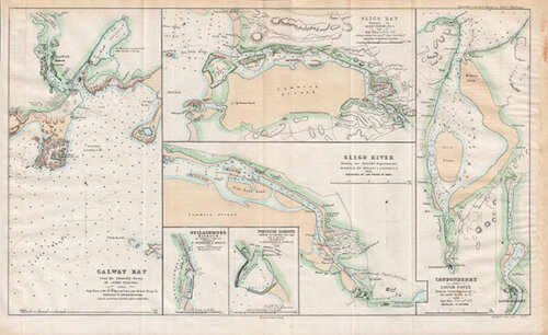 Galway BaySligo Bay Sligo River Mullaghmore Harbour Portrush Harbour abd Londonderry and Lough Foyle