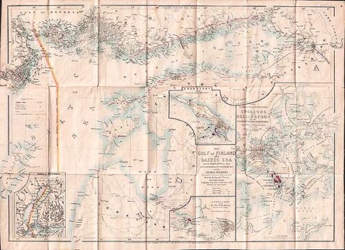 The Gulf of Finland and Baltic Sea with the fortified places from Stockholm to St Petersburg... 