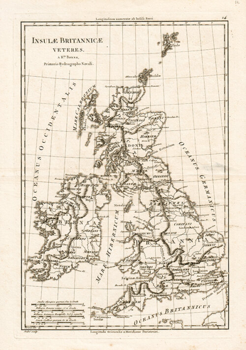 Rigobert Bonne - Insulae Britannicae Veteres 