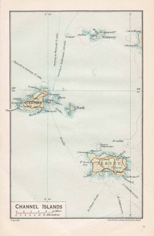 Channel Islands- John Bartholomew.