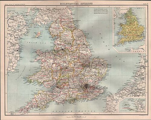 Ecclesiastical Divisions  -  John Bartholomew