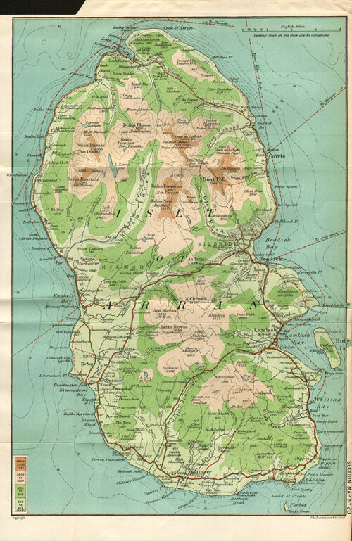 Isle of Arran  -  John Bartholomew