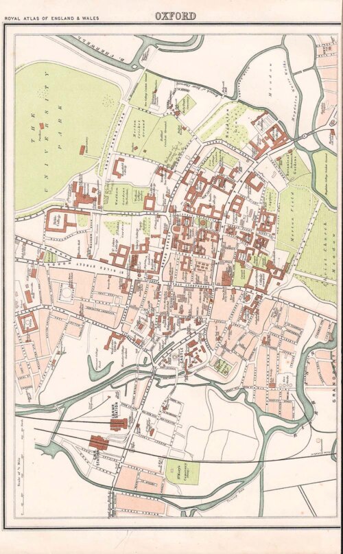 Oxford  -  JG Bartholomew  FRGS 
