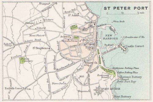 St Peter Port  -  JG Bartholomew FRGS