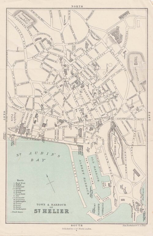 Town and Harbour of St Helier