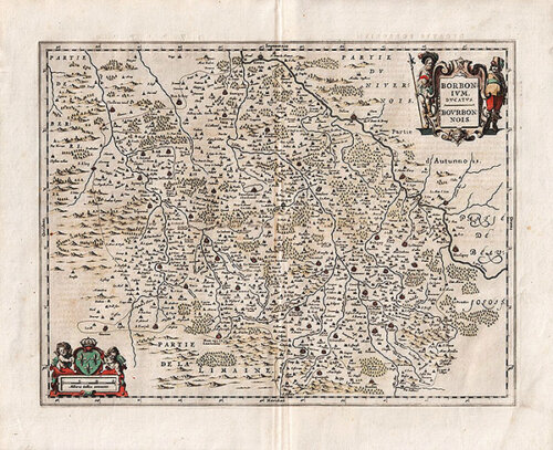 Borbonium ducatus Bourbonnois  -   Jan Jansson and Henricus Hondius