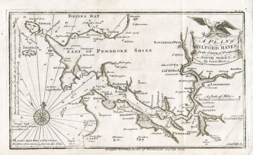 Lewis Morris - A Plan of Milford Haven In the County of Pembroke, South Wales. 