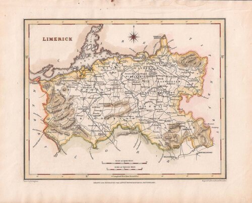 Limerick  -  Lewis Atlas comprising the Counties of Ireland