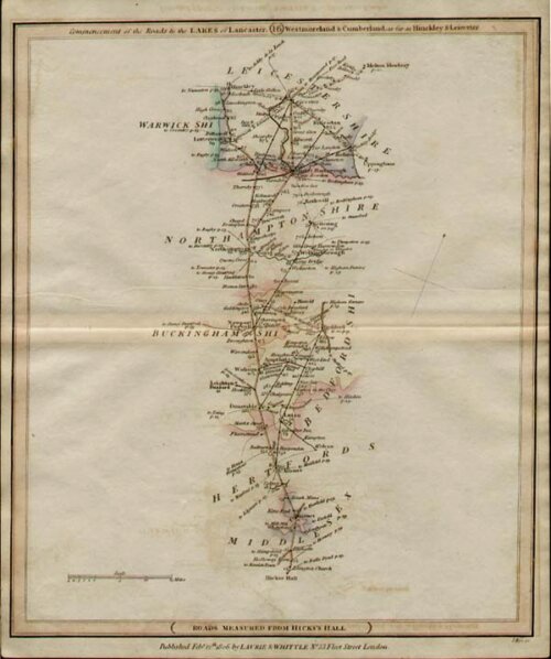 Commencement of the roads to the Lakes of Lancaster Westmorland & Cumberland.....
