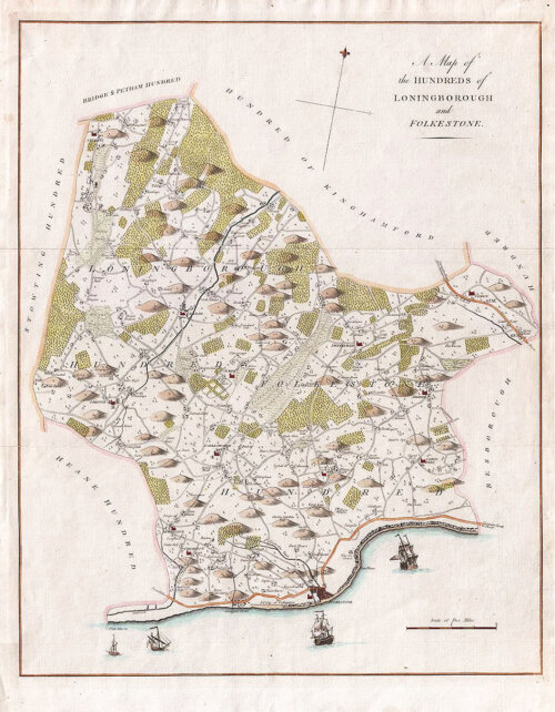 Hundreds of Loningborough and Folkestone - Edward Hasted