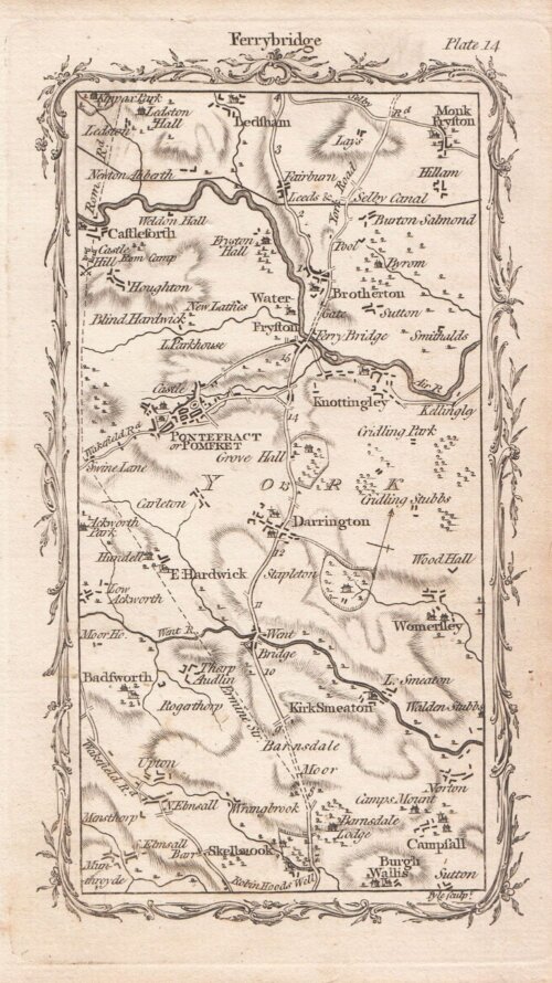 M.J. Armstrong -  Skelbrook, Went Bridge, Darrington, Ferry Bridge to Fairburn.  