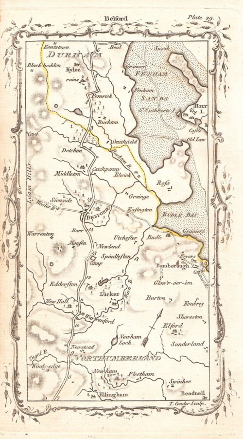 M.J Armstrong - From Warrenford to Belford and North via Fenwick.