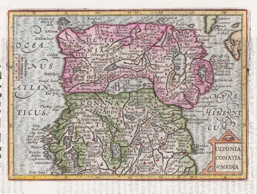 The Third Table of Ireland - Ultonia Conatia et Media - Gerard Mercator 