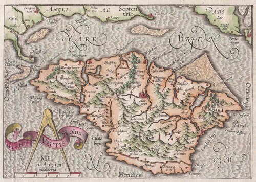 Isle of Wight  -  Mercator/Hondius