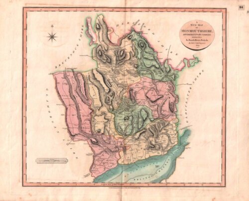John Cary - A New Map of Monmouthshire.....