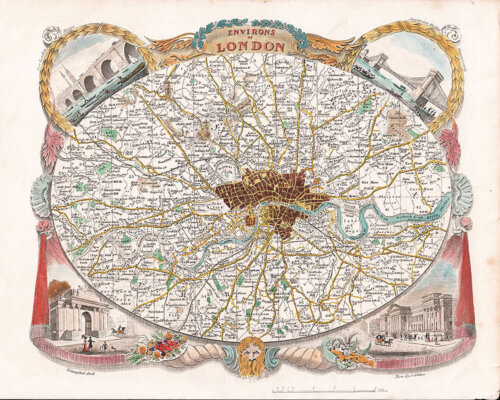 Thomas Moule  -  Environs of London
