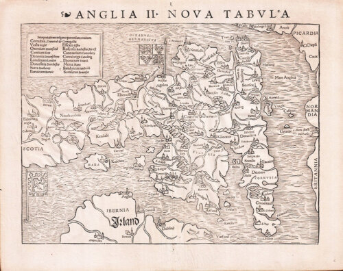 Anglia II Nova Tabula - Sebastian Mnster