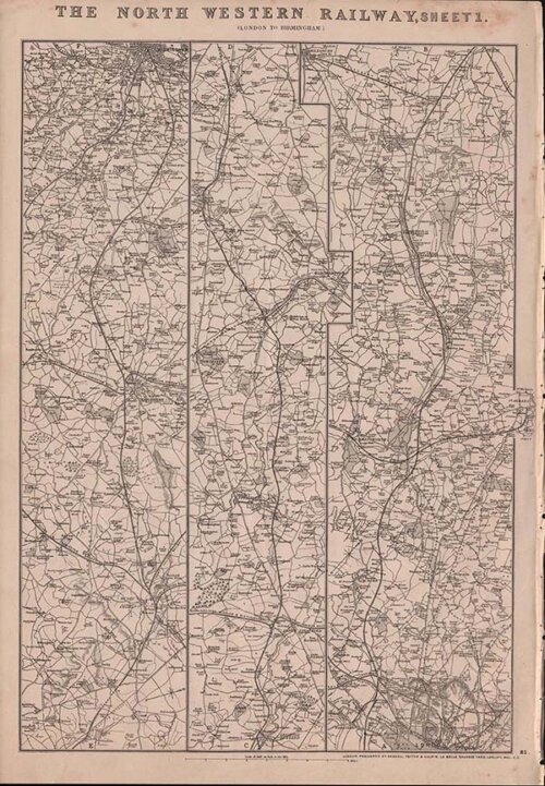 The North Western Railway Sheet 1 London to Birmingham