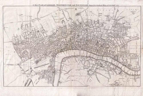 A New Plan of London Westminster and Southwark