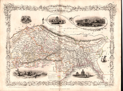 Northern India Including The Presidency of Calcutta 