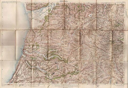Ordnance Survey Map  Aberystwyth Aberdovey Ysgubor y Coed Llangurig Llanilar and Llanddeiniol  