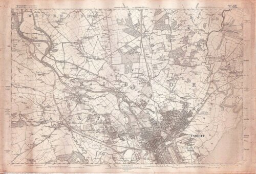 Ordnance Survey Map. Cartdiff.  1886.