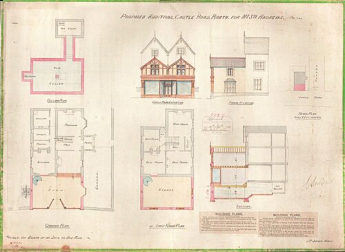 Proposed Additions, Castle Road, Roath for Mr. Sol. Andrews.