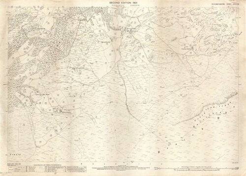 Ordnance Survey Map - Dolgelley.  Second Edition 1901.