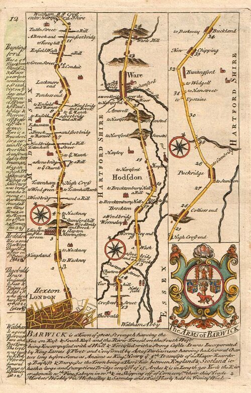 The Road from  London to Barwick