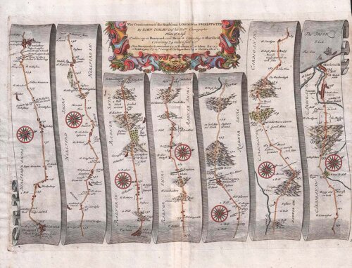The Continuation of the road from London to Aberystwyth
