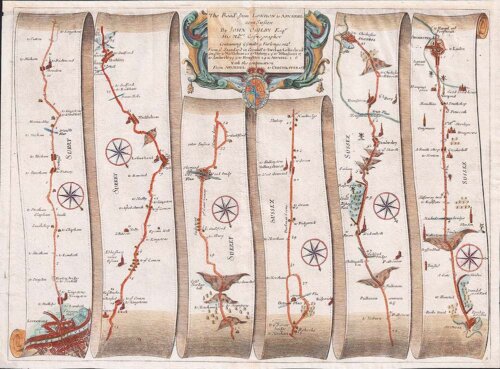 The Road from London to Arundel Com Sussex