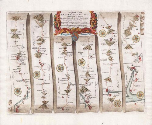 The Road from Exeter to Barnstable & Thence to Ilfracombe co Devon