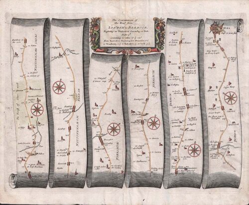 The Continuation of the Road from London to Barwick beginning at Tuxford & Extending to York 