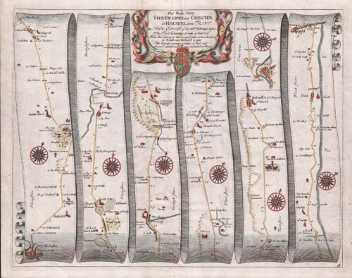 The Road from Shrewsbury to Chester to Holywell Com Flint