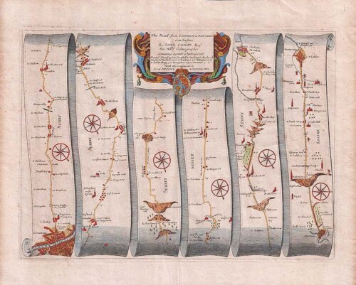 The Road from London to Arundel com. Sussex