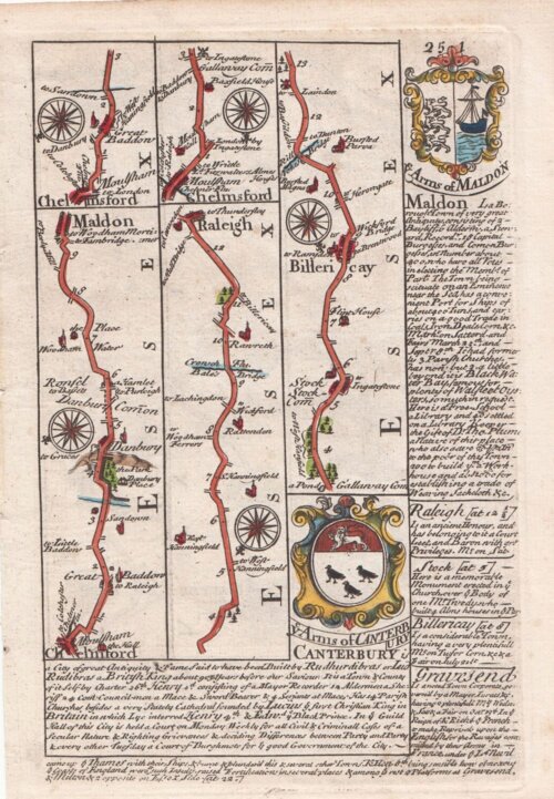 Chelmsford, Raleigh, Billericay.