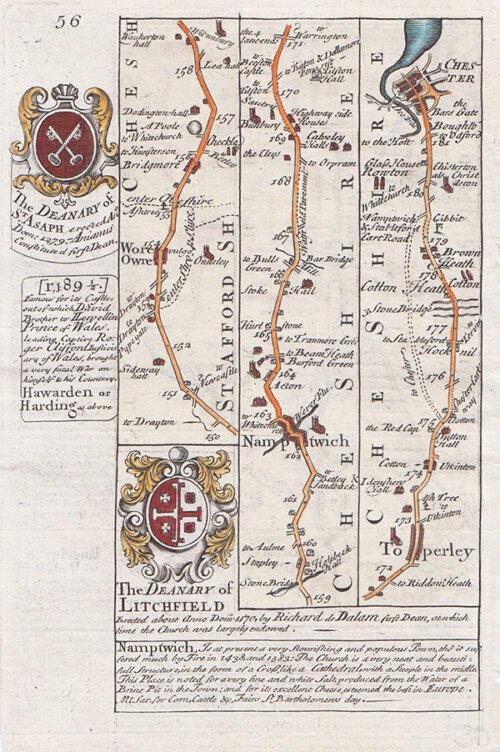 Lichfield Staffordshire to Chester