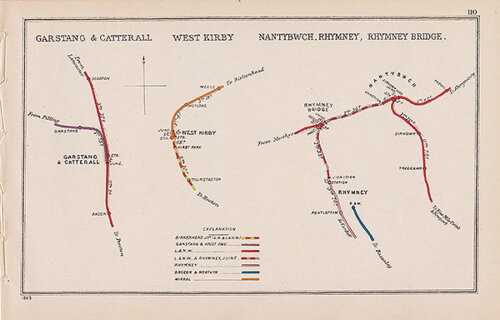 Pre Grouping railway junction around Garstang & Catterall and West Kirby Nantybwch Rhymney Rhymney Bridge 