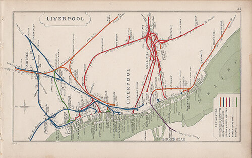 Pre Grouping railway junction around Liverpool