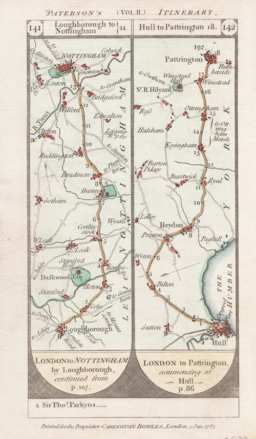 Road from Hull to Pattrington