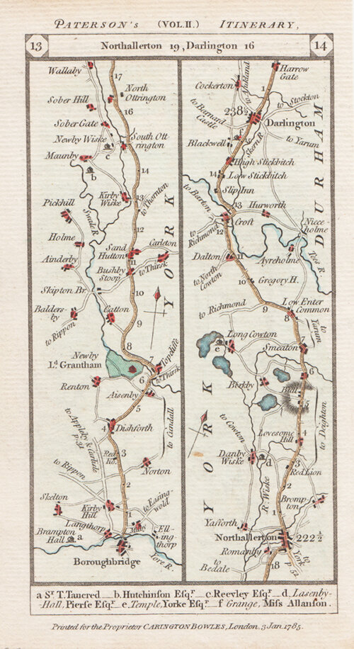 The Road from Boroughbridge to Northallerton to Darlington