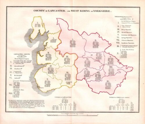 Parish Register Abstract 1831 - County of Lancaster and West Riding of Yorkshire. 
