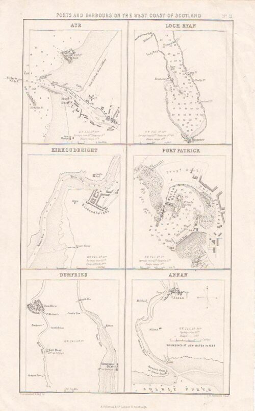 Ports and Harbours on the West Coast of Scotland No11 Ayr Loch Ryan Kirkcudbright  Port Patrice Dumfries Annan  