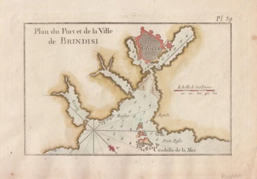 Plan du Port et de la Ville de Brindisi.