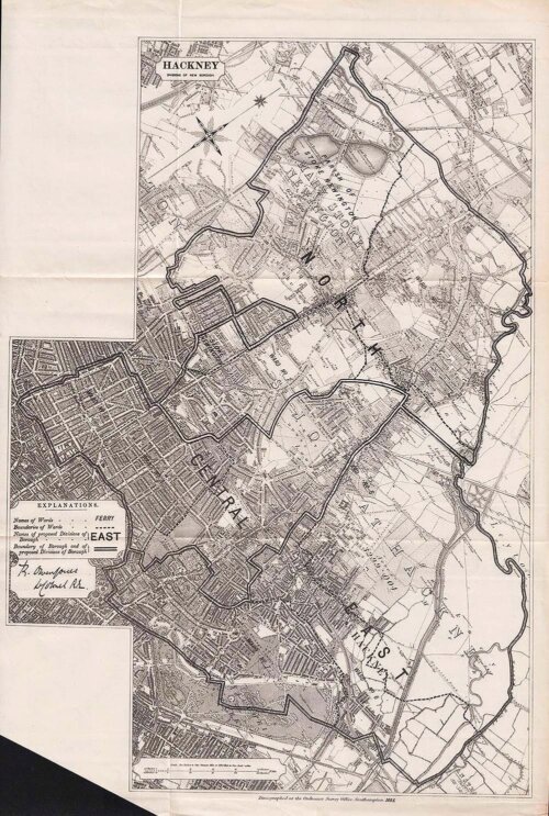 Hackney  -  Divisions of New Borough