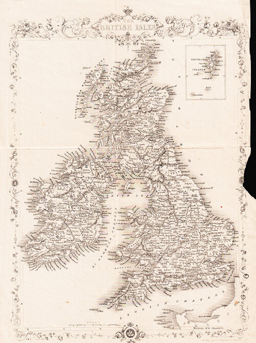 The British Isles - J Rapkin 